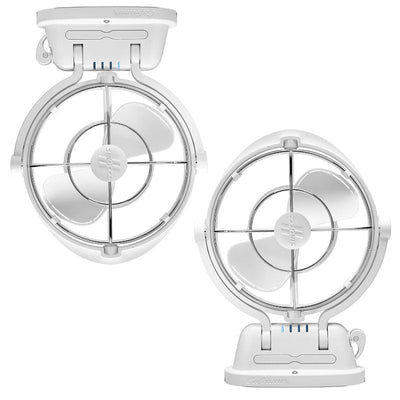 Caframo Sirocco II 12V 24V Fan - White Colour Twin Pack