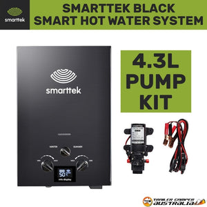Smarttek Black Portable Hot Water Heater with 4.3L pump kit