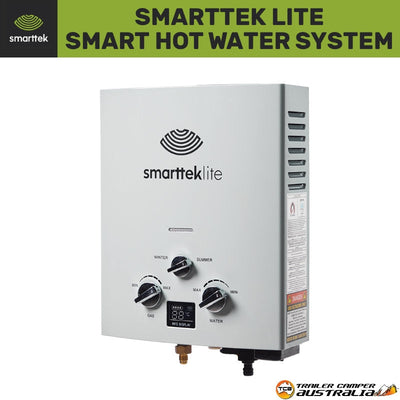 White smart hot water system