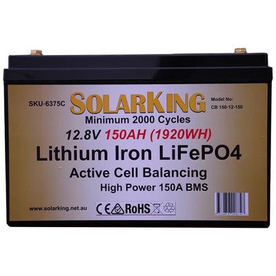 Solarking 150AH High Output 12v Lithium LiFePo4 Battery 6375C