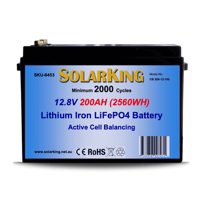 Solarking 200Ah 12V Lithium Battery Front View