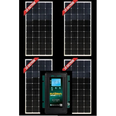 ENERDRIVE SOLAR PANEL - 4 X  190W MONO and ENERDRIVE EN3DC40+ BUNDLE