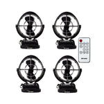 Four Sphere VIENTO fans in black for caravans
