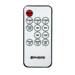 Close-up of USB-A and USB-C ports on fan