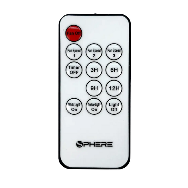 Sphere Remote Sphere VIENTO Fan Light USB-A & C + Remote | Black 12/24