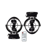 Twin Sphere VIENTO caravan fans in black