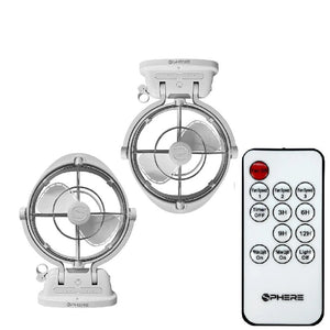 Sphere VIENTO white twin fan pack for caravans