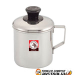 Zebra stainless steel camping mug