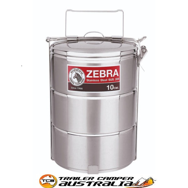 ZEBRA TIERED ROUND FOOD CARRIER