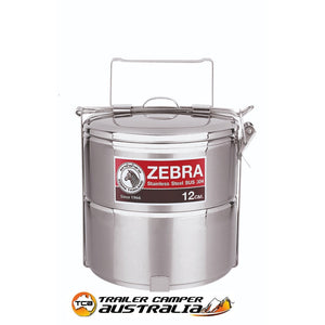 ZEBRA TIERED ROUND FOOD CARRIER