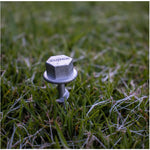 Small peg inserted into ground