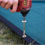 Rust-resistant alloy mat pegs