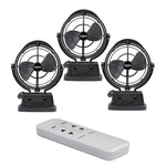 SUPEX black caravan fan 12V/24V