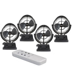 SUPEX black caravan fan 12V/24V