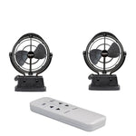SUPEX twin black caravan fans
