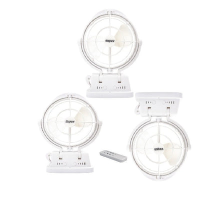 SUPEX white caravan fan 3-pack