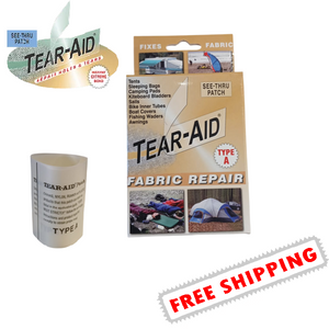 Tear Aid Type A Fabric repair patch kit  for Canvas Rubber Neoprene Nylon Gortex