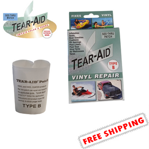 Tear Aid Type B VINYL repair patch kit, Awning, car seat, cushions, pool liner, tents, tarps
