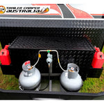 PROTREK Caravan Front Toolbox with Dual Slides & Jerry Can Holders