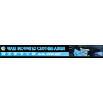 On The Road RV Wall Mounted Clothes Airer – Black