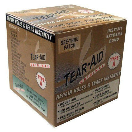 Tear Aid Type A 5ft Roll Fabric Canvas repair tears patch kit