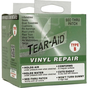 Tear Aid Type B 5ft Roll Vinyl repair Tape rips tears holes patch kit