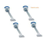 Pair of ARK 750mm drop-down stabiliser legs for caravan or trailer use