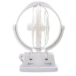 Adjustable tilt caravan fan