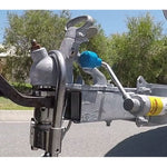 Alko 3.5T 4 Hole Electric Trailer Coupling 50mm Ball Lockable Ratchet Park Brake With Alarmed Trailer lock