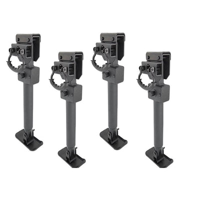 650mm Drop Down Corner Steady Lift Jack in Black for Heavy-Duty Trailer and Caravan Use