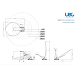 Altech UEC Halo ST85 Motorised Satellite Dish Vast Foxtel Caravan TV