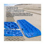 X-BULL 2PCS BLUE Recovery Boards Tracks Snow Tracks Mud tracks 4WD