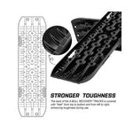 X-BULL 2PCS Recovery Tracks Boards Snow Tracks Mud tracks 4WD With 4PC mounting bolts Black