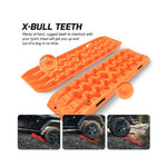 X-BULL 2PCS ORANGE Recovery Tracks Snow Tracks Mud tracks 4WD 