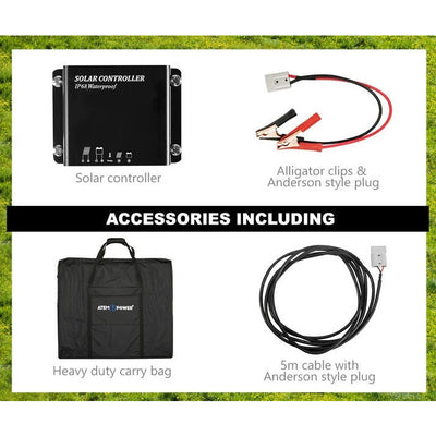 ATEM POWER 250W Solar Panel Monocrystalline Portable