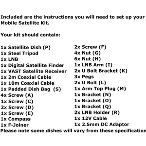 Premium Vast Premium Traveller Satellite Kit.