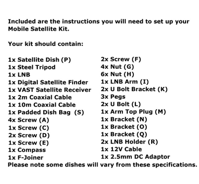 Premium Vast Premium Traveller Satellite Kit.