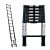 Black 3.8m Portable Telescopic Ladder With Carry Bag