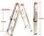 3 Step Aluminium Collapsible Box Stick Ladder With Carry Bag